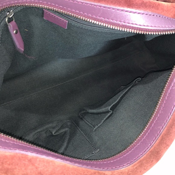 BURBERRY Purple Suede Fringed Barrel Tassel - Picture 11 of 14